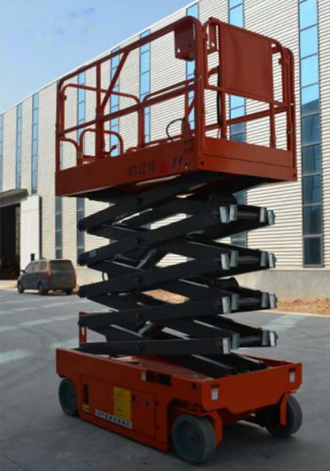 Movable Scissor Lift Work Platform For High Place Maintenance / Cleaning