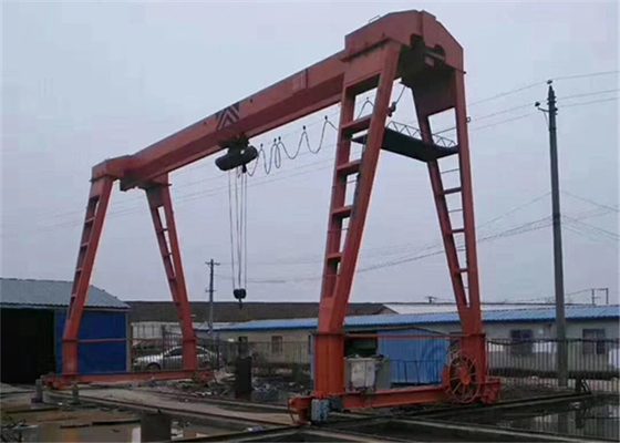 Long Travelling Electric Single Beam Gantry Crane with Cable Drum