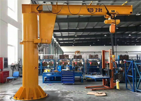 5 Ton Fixed Column Slewing Manual Rotate For Factories / Mines / Workshops