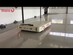 Forged Wheels 20ton Automatic Running Heavy Duty Material Handling Equipment Electric Flat Cart