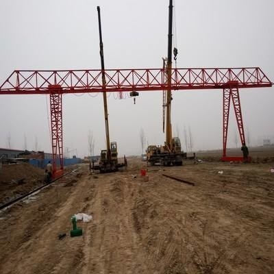 Wireless Remote Control Trussed Type A5 10 Ton Rail Mounted Gantry Crane