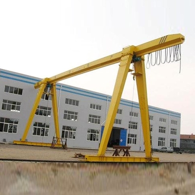 Box Type Single Main Girder Gantry Crane Equipped With CD / MD Electric Hoist