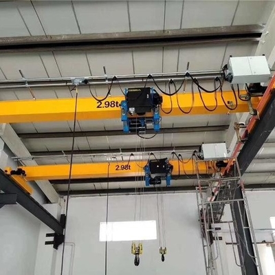 Reliable Indoor Single Beam Overhead Crane Customized Colors 1 - 20 Ton