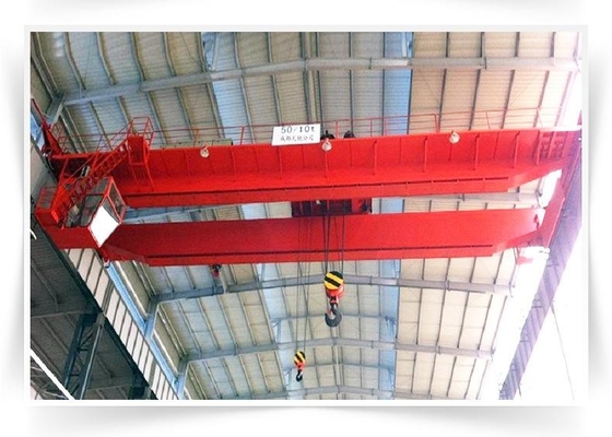 ISO 50 / 10 Ton Electric Double Girder Bridge Crane For Warehouse