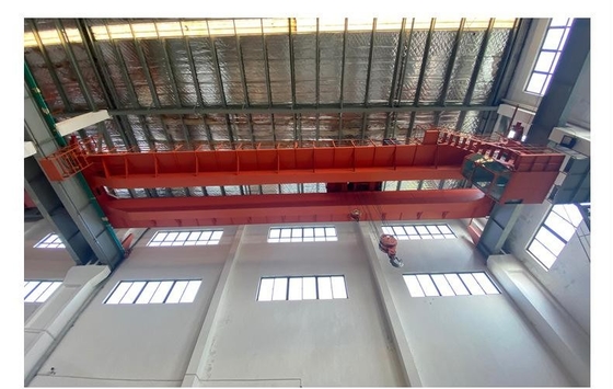 Steel Material Handing Double Girder Overhead Crane Bridge 20 Ton Electric For Warehouse