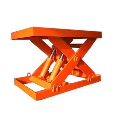 1m 2Tons Stationary Scissor Lift Platform Customizable Overcoming Differences In Levels