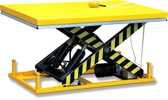 Large Size Stationary Electric Hydraulic Scissor Lifting Table 0.75kw