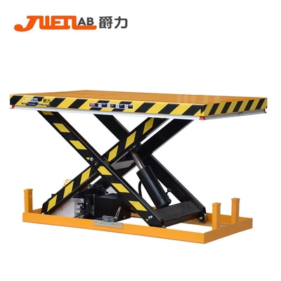 380V 500kg Scissor Lift Table Electric Hydraulic Lift Table 2000 * 2000mm Size