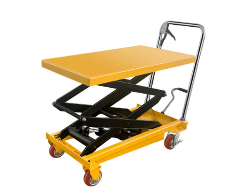 750Kg 1650lbs Hydraulic Scissor Lifting Table Cart Mobile Manual For Warehouse