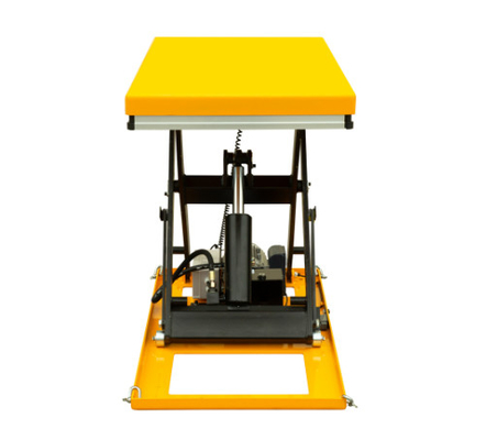 1ton Hydraulic Scissor Lifting Table For Manual Cargo Handling  2.2kw