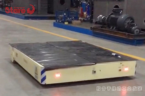 Heavy Loading 10Ton Automated Guided Carts Battery Powered Transfer Cart Wireless