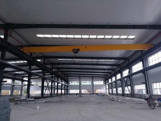 Workshop1-10ton single girder EOT overhead crane European standard OEM electric travelling crane