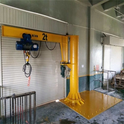Durable 500-2000kg Column Standing Jib Crane Hoist For Assembly Lines