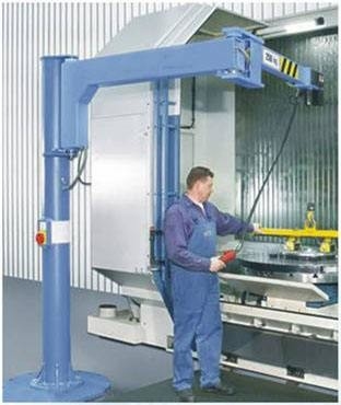 Flexible Free Standing Articulating Arm Jib Crane 250kg For Production Maintenance