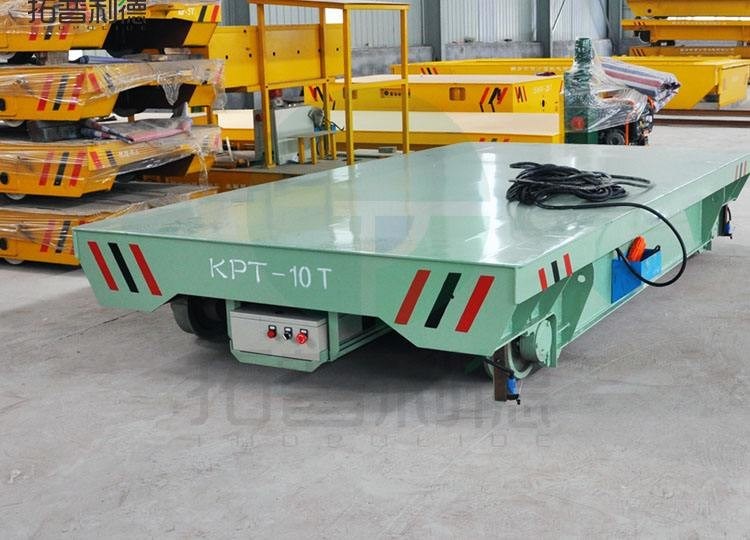 Powered Material Transfer Storage Battery Powered 25T Rail Transfer Cart For Material Moving And ...