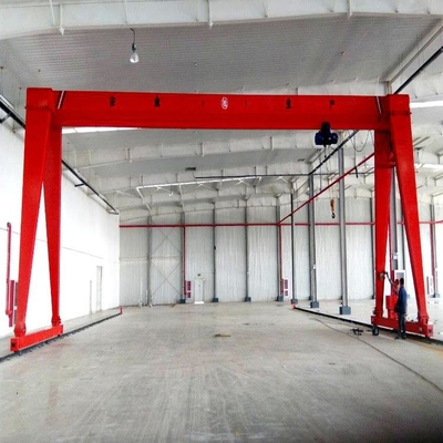 Q355E Material Low Temperature Resistance Single Girder Mobile Gantry Crane 15 Tons With Wire Rope Hoist