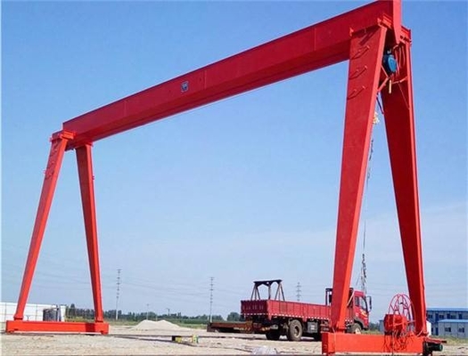 Pulley Free Single Girder Gantry Crane Mobile Outdoor 50 Tons Heavy Duty