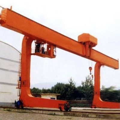 Pulley Free Single Girder Gantry Crane Mobile Outdoor 50 Tons Heavy Duty