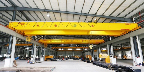 European Electric Double Beam Travelling Bridge Crane Compact Structure Stable