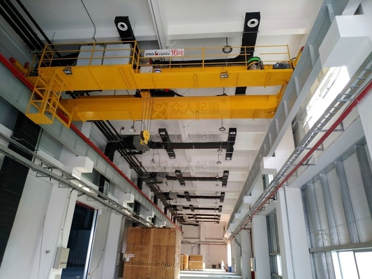 Workshop Schneider Main Electrical Parts 50T Double Girder Overhead Crane For Customizable