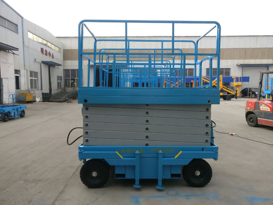 Four Wheels Self Driven Hydraulic Platform Lift 1 Ton 2 Ton Capacity