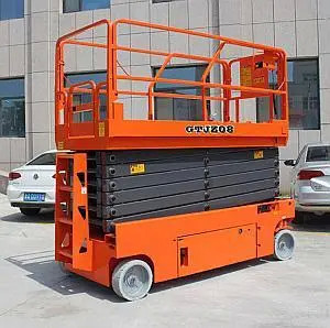 Height 10 Meters Hydraulic Scissor Lifting Table With Guardrail