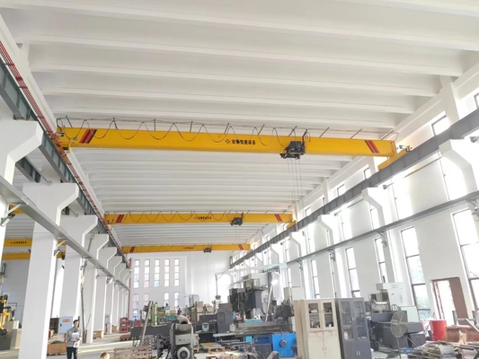 High transmission Efficiency Single Girder overhead Crane 15 ton span 1-15m high safety and saving space