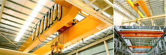 A1-A8 Customized Double Girder Eot Crane 10ton High Lifting Speed With Electric Hoist