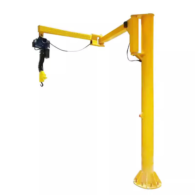 5T Column Cantilever Jib Crane Hoist Remote Control Concrete Foundation