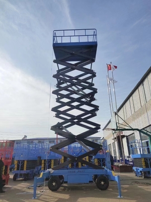 Height 10 Meters Hydraulic Scissor Lifting Table With Guardrail