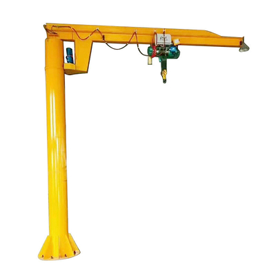 250kg Cantilever Electric Jib Crane Light Duty For Factory Maintenance Rotation Angle