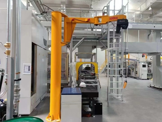 250kg Cantilever Electric Jib Crane Light Duty For Factory Maintenance Rotation Angle