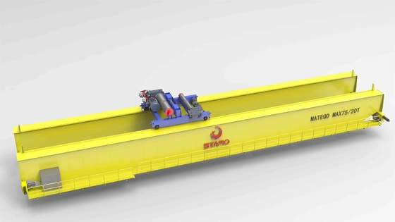 Safe Double Girder Overhead Crane for Heavy-duty Lifting 5-800t Load Capacity