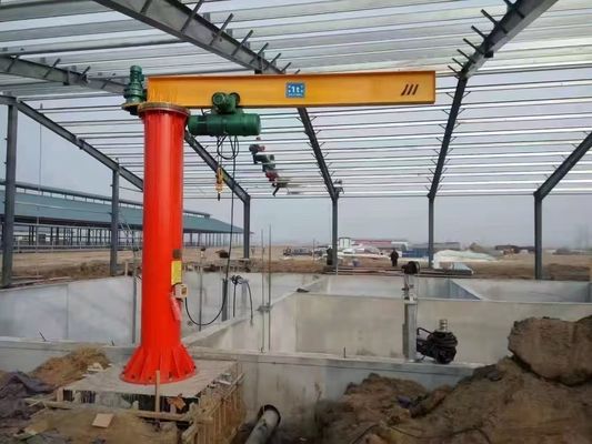 A5 Class Jib Crane Hoist for 500-1000kg Lifting Capacity and 0.8-8m/min Lifting Speed in Demanding Work Environments