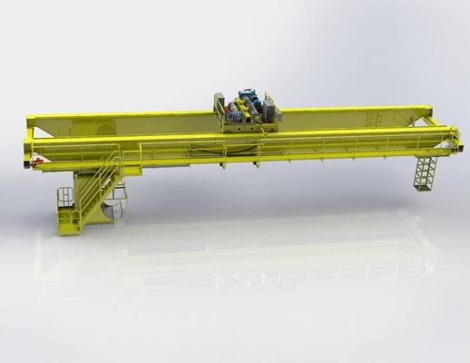 43kg/m or QU70 Steel Track Recommended Double Girder Overhead Crane with Easy Maintenance