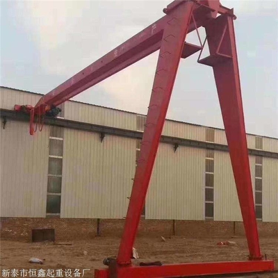 Industrial Single Girder Semi Gantry Crane 20 Ton Rail Mounted RMG Crane