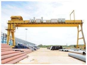 5T To 300T MG Warehouse Double Beam Gantry Crane Wind Resistant