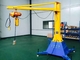 2000-6000mm Beam Mobile Floor Jib Crane Hoist Pendant Pushbutton Control