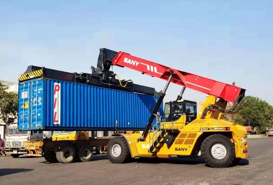 45 Tons Transport Container Reach Stacker Anti Rollover Rotating Telescopic Handler